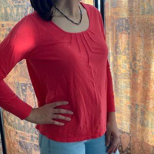 Coral Long Sleeve Top